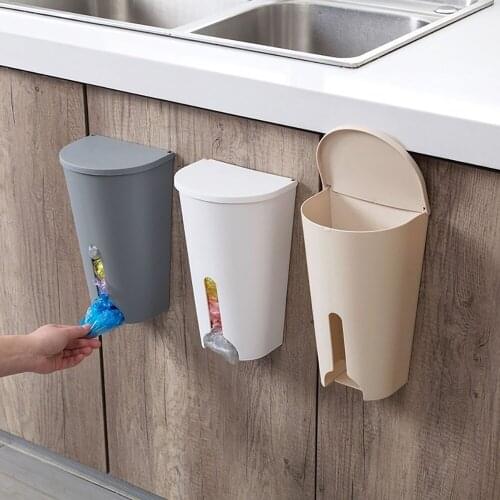 High Quality Plastic Storage Box Organizer Garbage Bags Collection Box Housekeeping Organizer Case Containers