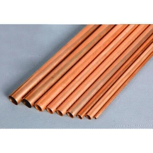 1pcs 408mm long T2 tube red copper pipe thin wall duct hollow pure round column through pass vessel 19mm 20mm outer diameter