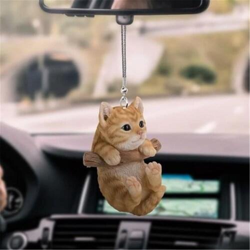 2021 Flying Cat Pendant Funny Dog Birds Car Ornament Acrylic Backpack Cute Decor Bedroom Iving Room Home Decoration 2021