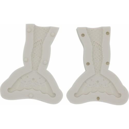 3D Fish Tail Decorative Mold DIY Chocolate Baking Fondant Cake Silicone Mold 19-50