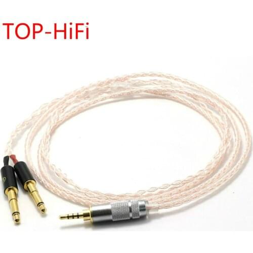 TOP-HiFi 8Cores Replacement Headphones Cable Audio Upgrade Cable For Meze 99 Classics/Focal Elear Headphones