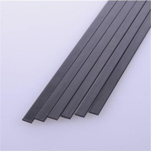 90pcs 0.3x30mm Carbon Fiber Strip for AC Fixed Wing Rod Length 1000mm