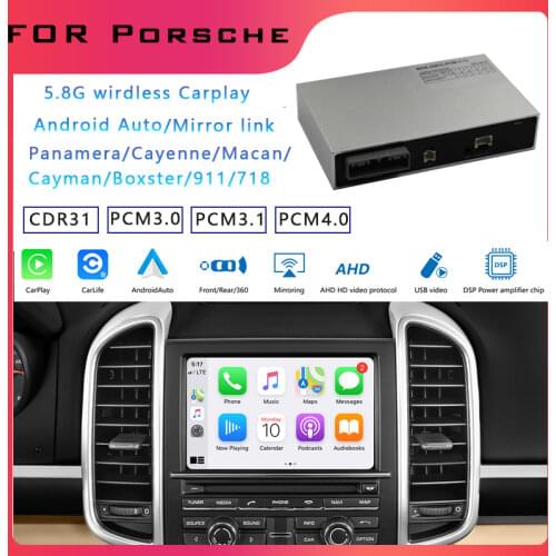 Wireless Apple Carplay Box Android Auto Module For Porsche /Cayenne/Macan/Panamera/718/911 pcm3.1/4.0/4.1 (2010-2018)