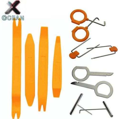 Car DVD Player Trim Panel Dashboard Audio Removal Installer Hand Tool Sets Car Disassembly Tool Interior Refit Kit 4pcs 12pcs