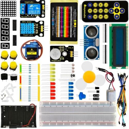 Keyestudio Basic Starter V2.0 Kit for Arduino + W/Gift Box + PDF(online) Without Board