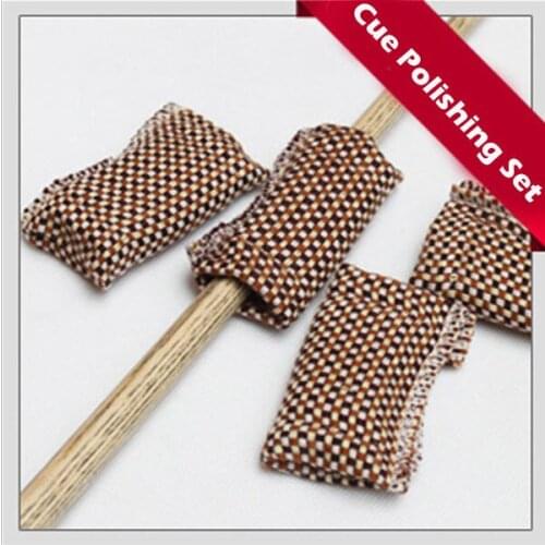 10 Pieces/lot Pool Billiards Accessories Cues Polish Sleeve Double-Sided Cloth For Polishing Cue Forearm