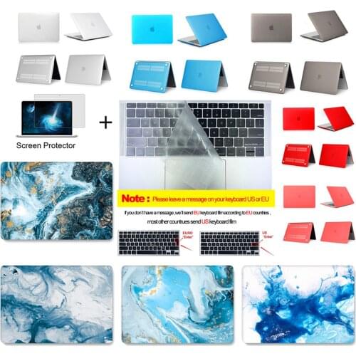 High Quality Full Laptop Case For MacBook Air 13 A1932 ID Pro Retina 11 12 15 Cover Touch Bar 2019 New A1706 A1707 A1989 A2159