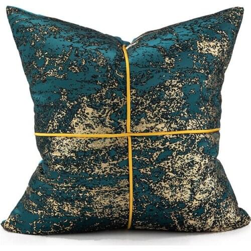 Fuwatacchi Polyester Gold Letter Pillow Case Black Cover Sofa Car Waist Cushion Throw Pillow Sofa Decorative Pillows 45*45cm