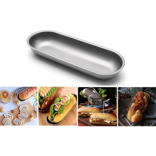 Hot Dog Mold Bun Pan Bread Mould Non Stick Bakeware Kitchen Accessories