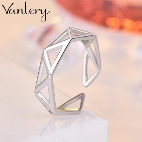 Creative Style Boho Hexagon Rings For Women Men Adjustable Ring Fashion Charm Jewelry Wholesale 2021