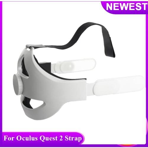 NEW Adjustable Head Strap For Oculus Quest 2 VR Headset Straps Ergonomic Virtual Reality Gaming Accessories Smart Headband Skin