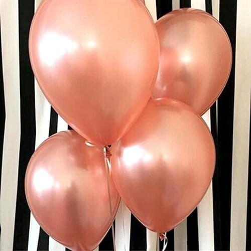 Wholesale 500pcs Rose Gold Confetti Balloons Champagne Latex Balloon Wedding Decoration Birthday Party Supplies Helium globos