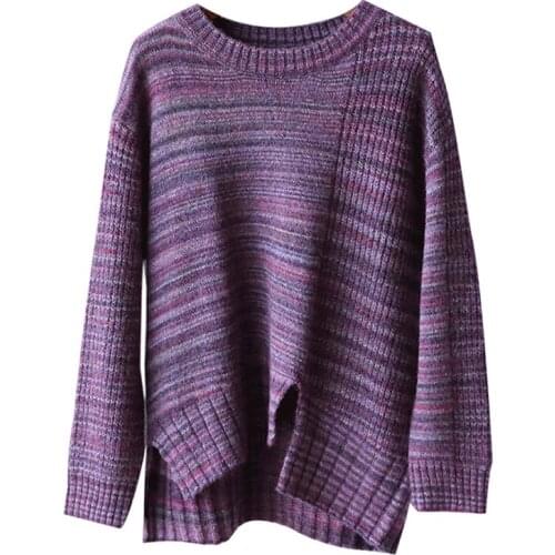 Autumn and Winter Pullovers Sweater Women Casual O-Neck Knitted Tops Fashion Long Sleeve Loose Sweater women