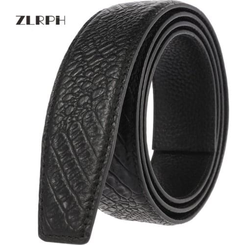 ZLRPH Famous Brand Belt Men Top Quality Genuine Luxury Leather Belts for Men Strap Male Metal Automatic Buckle men belts