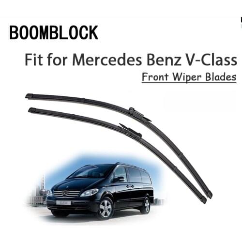 BOOMBLOCK 2PCS High Quality Front Windshield Wiper Blades For Mercedes Benz V Class Vito Viano W639 W447 V200 V250 109