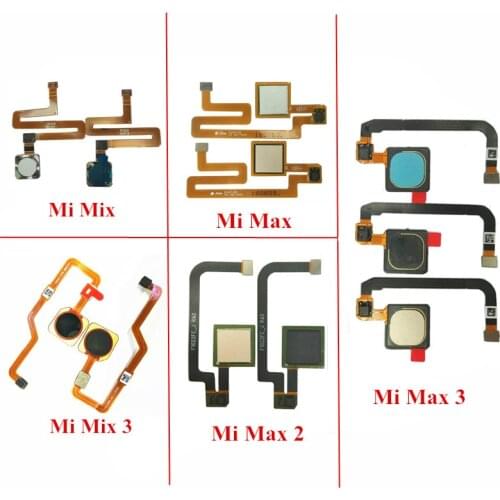 Fingerprint Scanner Touch Sensor ID Home Button Flex Cable For Xiaomi Max 2 3 Mix 3
