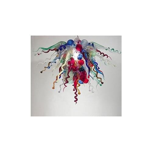 Modern High Quality Contemporary Luxury LED Light Source Colorful Italian Dale Style Blown Glass Chandelier