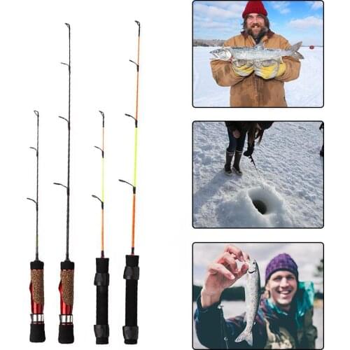 Carbon Spinning Fishing Rod Hand Fishing Bait Ice Rod Casting Rod Soft Handle Rod For outdoor winter Fishing Tackle