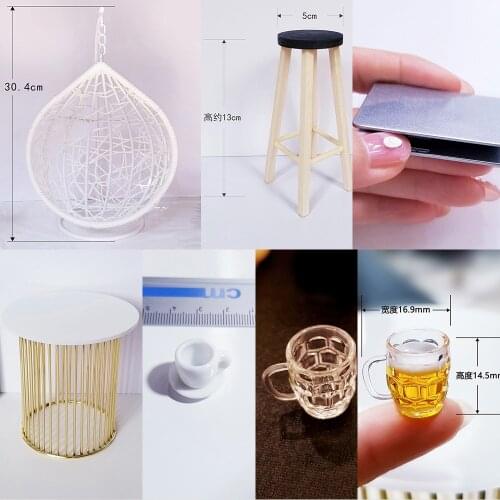 In Stock 1/6 Scale Figure Scene Accessories Fashion Furniture Decorations Table Chair Laptop Beer Cup Model