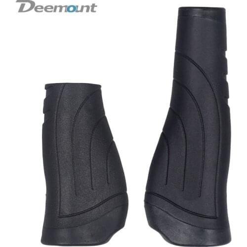 Deemount Cycle Hand Grips 137/93mm Handlebar Lock Rubber Casing Sheath Ergonomic Rest Non Skid Bar End Swivel Handle P8 SP8