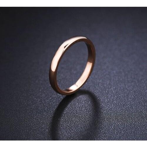 Jewelry 2021 Jewelry Light Plate Women Ring Stainless Steel Fashion Simple Couple Ring Wholesale Free Shipping