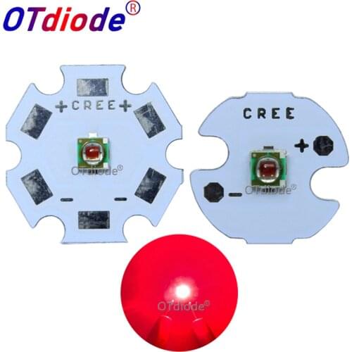 10pcs 1W 3W Cree XLamp XPE XP-E Photo Red 655nm - 660nm 2.1-2.5V 1000mA High Power LED Bead Plant Grow LED Emitter Lamp Light