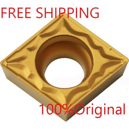 10PCS CCMT09T304 NC3030 CNC Turning carbide inserts for SCLCR/SCKCR Suitable for processing of SteeL