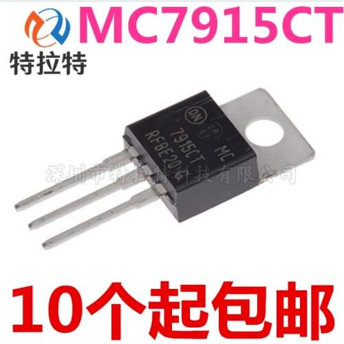 10pcs/lot MC7915CT 7915CT Three-Terminal Regulator Chip 15V/1A TO-220 Brand New & Original