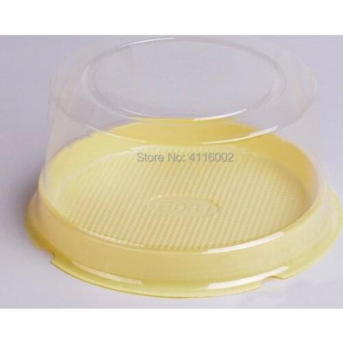 1000 Set Cake Container Plastic Clear / Wedding Cake Box Case 4 inch Mousse Pastry Cheese Cake Holder Boxes
