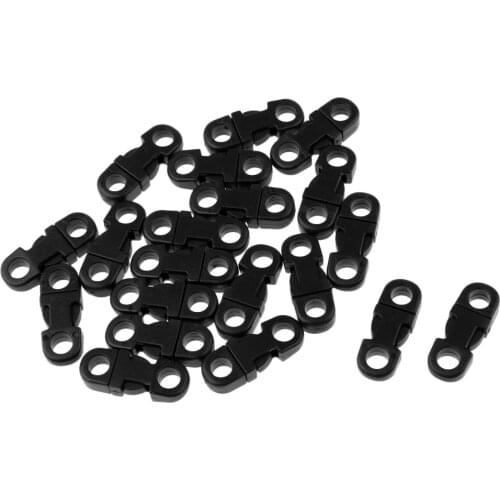 20pcs Paracord Bracelet Braiding Cord Side Release Lock Buckle for Backpack