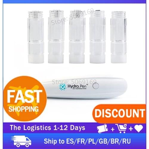 20pcs Hydra Pen H2 Needle Cartridges Original Hydrapen Microneedles 12 Pin Needle Nano-HR Nano-HS Cartridge Hyaluronic Needle