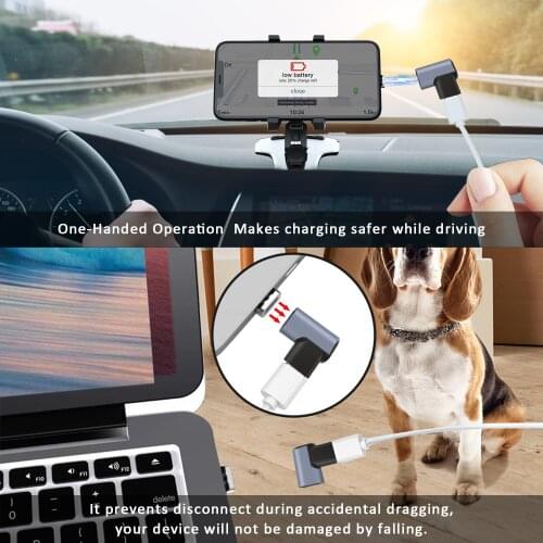 24-Pin Type-C Magnetic Adapter 3.1 Converter PD 4K HD Video Hub Sync for MacBook Huawei Car Safe Driving Convenient Charging
