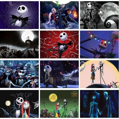 5D DIY Diamond Painting Nightmare Before Christmas Diamond Embroidery Home Decor Cross Stitch Kits Handicraft Needlework Art
