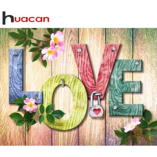 Huacan Diamond Embroidery Sale Love 5d Diamond Paintings Cartoon Diamond Mosaic Full Square Picture Of Rhinestones