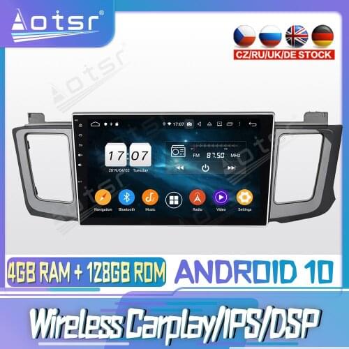 Android 10 PX6 128G For TOYOTA RAV4 2012 2014 2015 DVD GPS Navigation Auto Radio Stereo Video Multimedia Player HeadUnit 2din