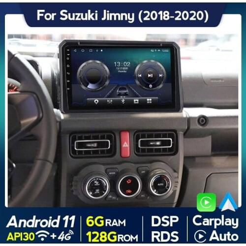 8Core 6G+128G Android 11 Car Multimedia Player For Suzuki Jimny 2018 2019 2020 GPS Naviagtion 2din DVD Stereo Receiver 4G+WiFi