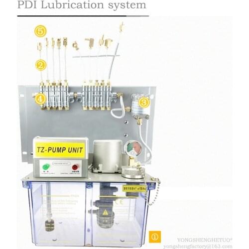CE Electric Lubrication Oil Pump Positive Displacement Injection PLC 220V PDI TZ2202-400X DT-500 For CNC Machine Lubricating