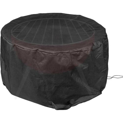 Grill Cover 64*42cm Round BBQ Charcoal Grill Cover Waterproof Grill Protector Covers Barbeque Cover AntiDust Barbecue Protector