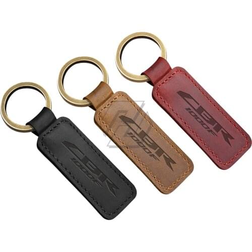 Motorcycle Keychain Cowhide Key Ring Case for Honda CBR1000F CBR 1000F Motorbike Key