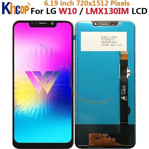 For LG W10 Display LMX130IM LCD Display Touch Screen Digitizer Assembly 6.19" For LG W10 lcd Replacement Accessory Parts
