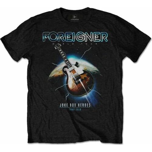 FOREIGNER Juke Box Heroes Mens T Shirt Unisex Tee Official Licensed Band Merch