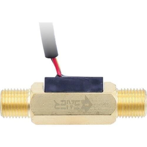 Brand New Hot Sales Brass Mini G1/4 Hall Effect Flow Range 0.35-3L/Min Liquid Water Magnetic Sensor Switch SEN-HZ41WC