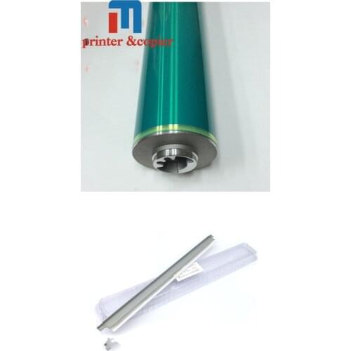 1sets new C6500 Drum Cleaning Blade+Long Life Original Color OPC Drum DU102 DU104 for Konica Monilta Pro C5500 C5501 C6501