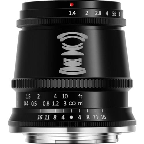 TTArtisan 17mm F1.4 APS-C Cameras Lens Manual Focus MF for Canon M EF-M EOS-M Sony E Fujifilm X Fuji X M43 M4/3 Mount