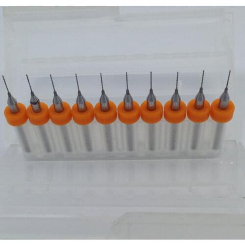 PCB Print Circuit Board Hard Alloy 10Pcs 0.4mm PCB Drill Bits Print Circuit Board Mini CNC Drilling Bit Set Import Carbide