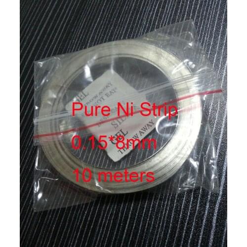 Pure Nickel Strip for Scientific research,18650 battery welding Size:0.15*8mm
