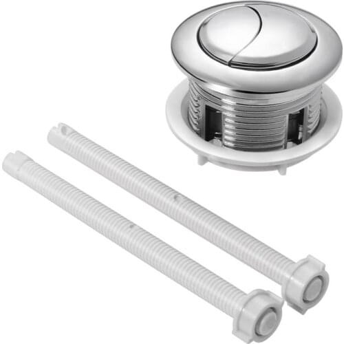 ROSENICE 114mm Toilet Dual Flush Tank Button Universal Toilet Water Tank Push Buttons Rods Closestool Bathroom Accessories