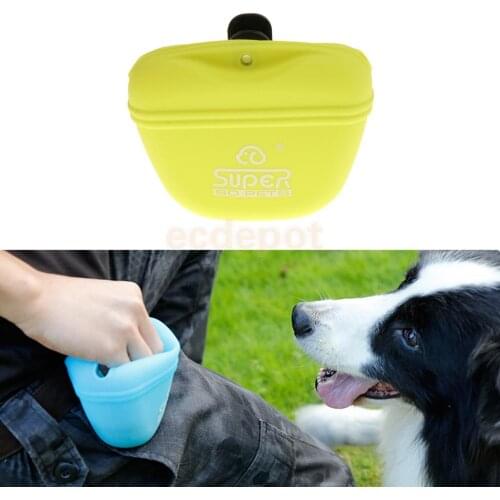 Silicone Dog Treat Bag Pet Training Pocket Food Snack Pouch Haversack