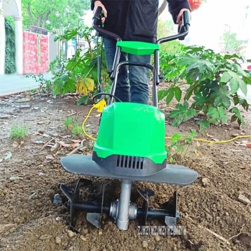 TLEG-01A Mini Tiller Electric Plough Machine Cultivator Scarifier Garden Household Soil Ploughing Digging Loosening Equipment