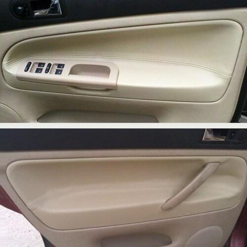 Only RHD For VW Passat B5 1998 1999 2000 2001 2002 2003 2004 2005 Microfiber Leather Door Armrest Panel Cover Protective Trim